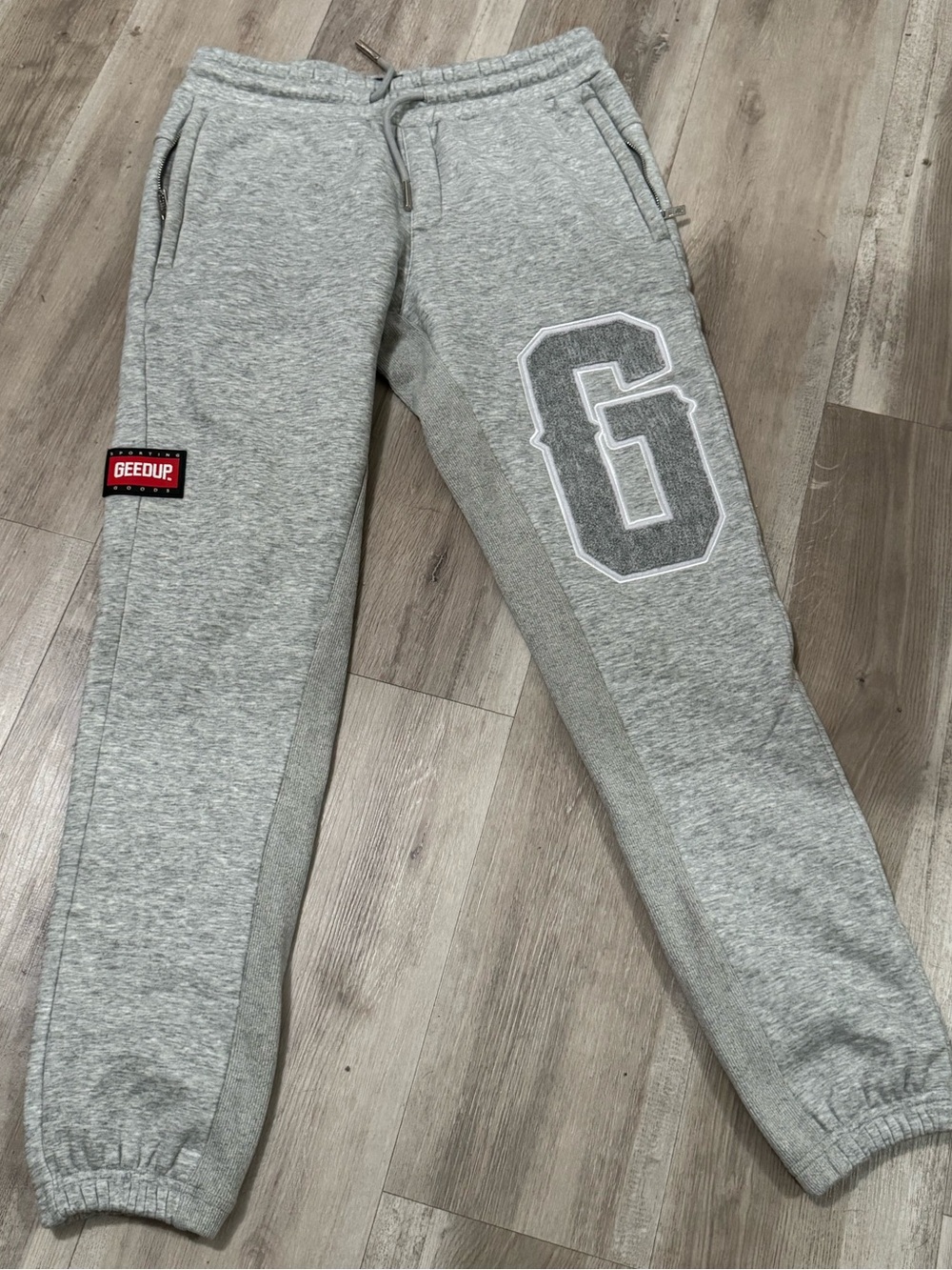 GEEDUP Men's Gray Fleece Jogger Pants - Comfort Fit